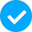 blue check